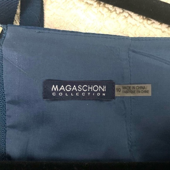 MAGASCHONI Blue‎ Pure Silk Pleated Mini Sheath Dress - Picture 11 of 13